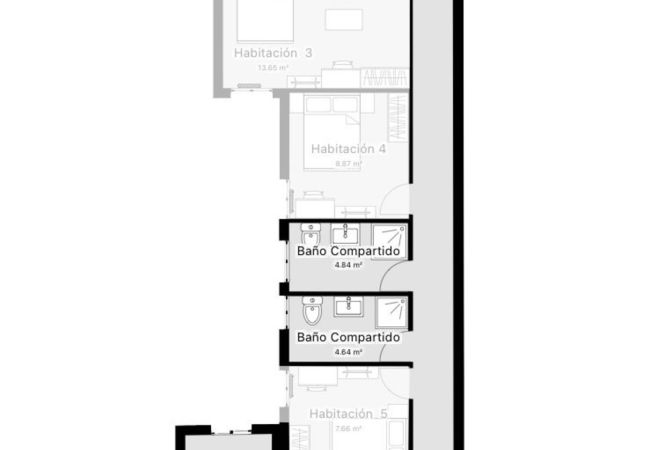 Alquiler por habitaciones en Salamanca - | Habitación Rector BH1 | Exterior | Baño Comparti Alquiler por habitaciones en Salamanca - | Habitación Rector BH1 | Exterior | Baño Comparti