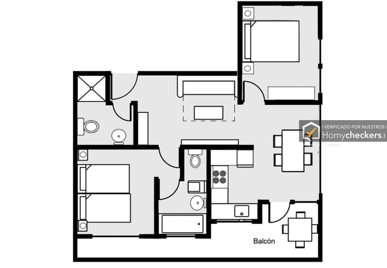 Apartamento en Torremolinos - HomyAT NOGALERA, CON PISCINA Y GARAJE, CENTRO TO