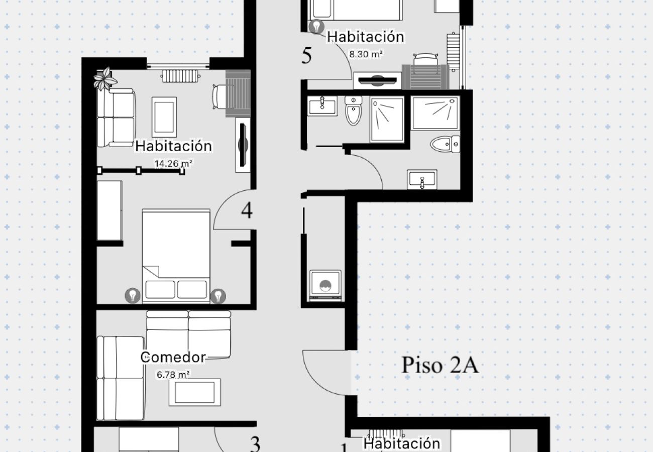 Rent by room in Salamanca - | Habitación España 2H5 | Interior | Baño Privado Rent by room in Salamanca - | Habitación España 2H5 | Interior | Baño Privado